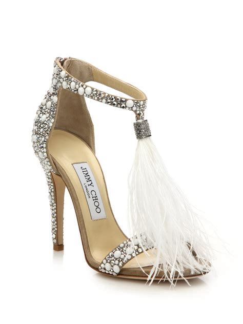 replica jimmy choo feather shoes|jimmy choo real shoes.